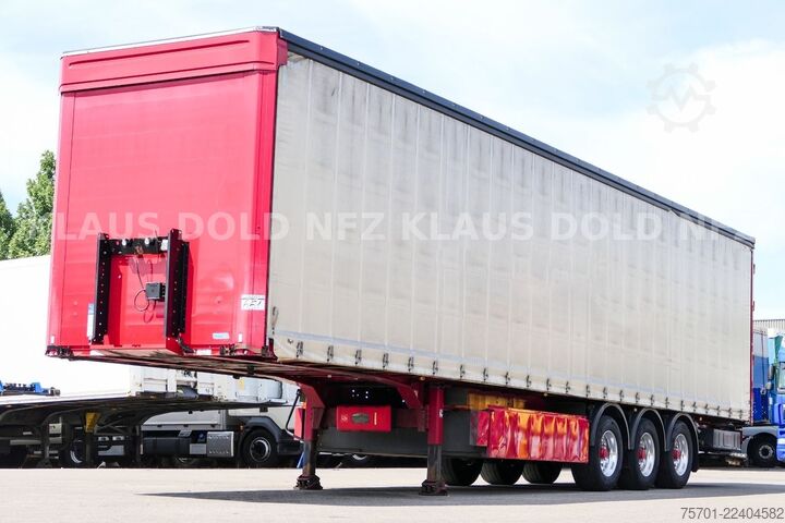 Open semitrailer with tarp KÖGEL S24 Pritsche Plane Liftachse LBW