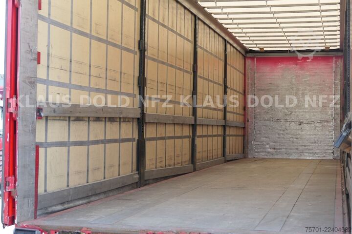 Open semitrailer with tarp KÖGEL S24 Pritsche Plane Liftachse LBW