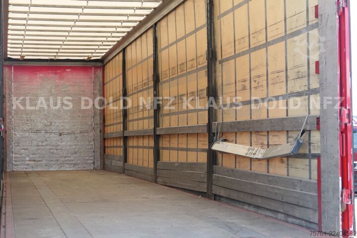 Open semitrailer with tarp KÖGEL S24 Pritsche Plane Liftachse LBW