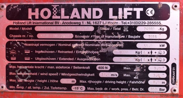 Scherenhebebühne Holland Lift Combistar M-250HYL25 4WD/P/N