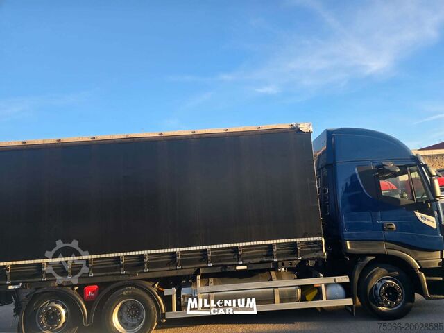 Truck with flatbed and tarpaulin Iveco STRALIS 460NP 12/2019 CENTINATO 7,40