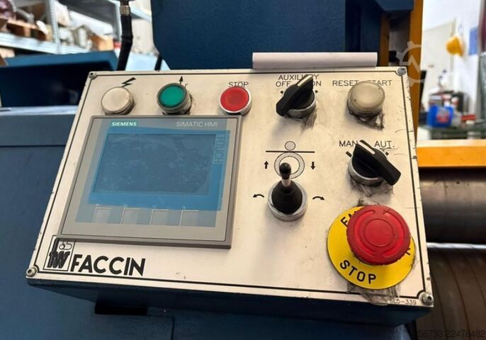 Hydraulic 2-roll plate bending machine / two-roll round bending machine FACCIN HCU 1250x 3,0 mm