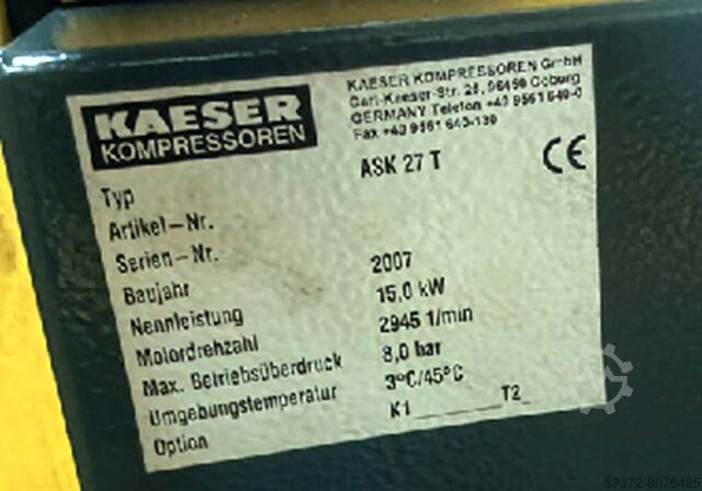 Schraubenkompressor Kaeser ASK 27T
