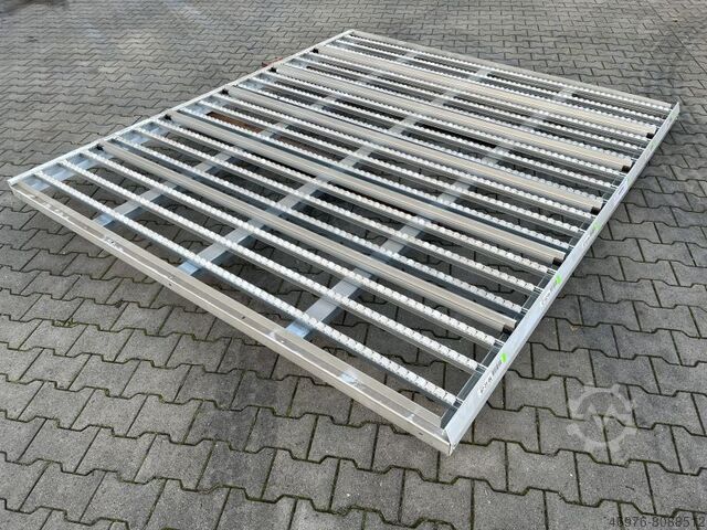 Kolli-Durchlaufregal Palettenregal 2.780 x 2.450 mm/ Materialfarbe: weiĂ/ verzinkt