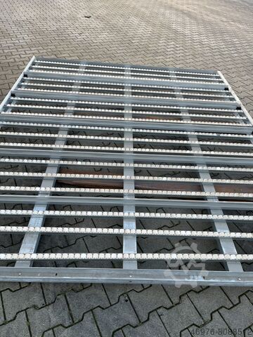 Kolli-Durchlaufregal Palettenregal 2.780 x 2.450 mm/ Materialfarbe: weiĂ/ verzinkt