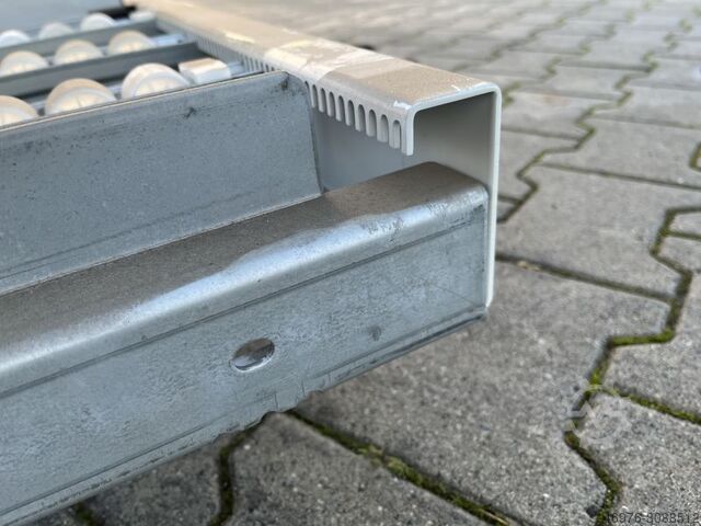 Kolli-Durchlaufregal Palettenregal 2.780 x 2.450 mm/ Materialfarbe: weiĂ/ verzinkt