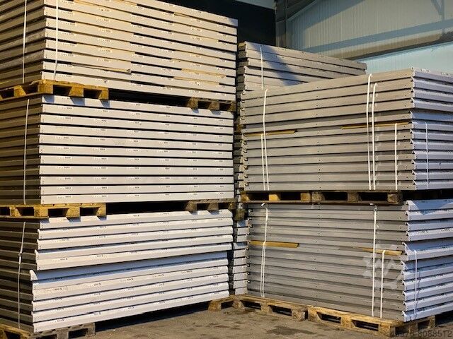 Kolli-Durchlaufregal Palettenregal 2.780 x 2.450 mm/ Materialfarbe: weiĂ/ verzinkt