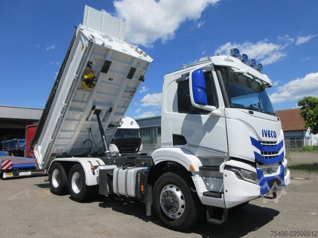 Dreiseitenkipper LKW iveco X-Way 480 AD300XZ 6x6, Hydrodrive, Bordmatic