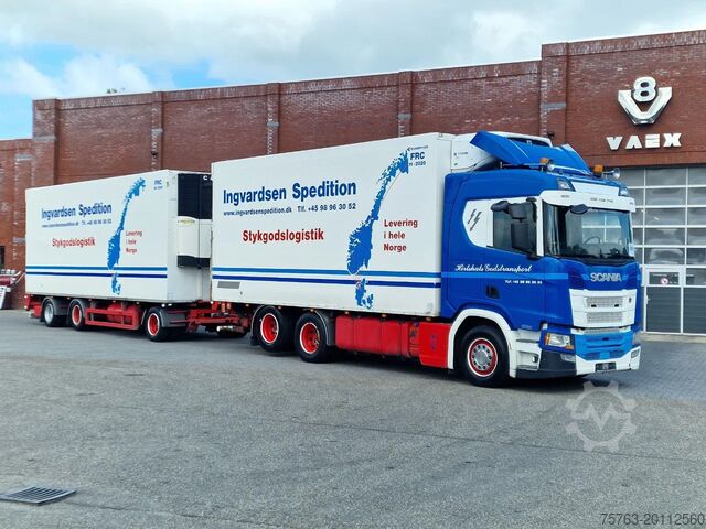 Kühl-/Tiefkühltransport Scania R500 NGS B6X2NB / Trailer-Bygg 12-2004 / Frigob...
