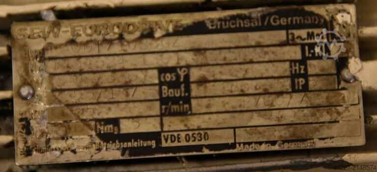 Geared motor 0.55 kW 70 rpm SEW Eurodrive R40DT17102BGZ