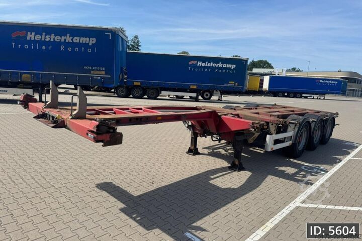 Containertransport Pacton T3-010 Multi / 2x Extandable / Lift axle / NL T...