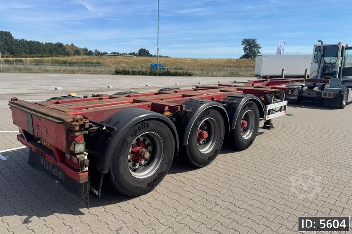 Containertransport Pacton T3-010 Multi / 2x Extandable / Lift axle / NL T...