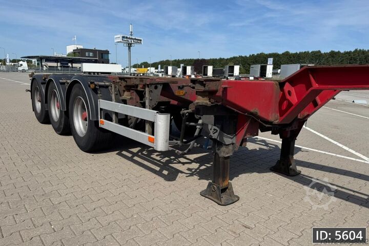 Containertransport Pacton T3-010 Multi / 2x Extandable / Lift axle / NL T...