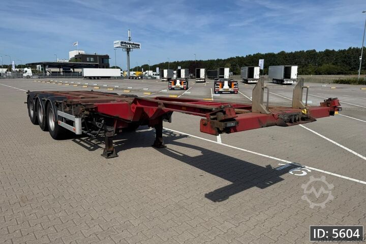 Containertransport Pacton T3-010 Multi / 2x Extandable / Lift axle / NL T...