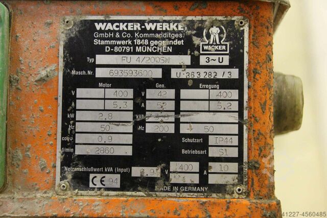 Flaschenrüttler Wacker FU 4/200SW