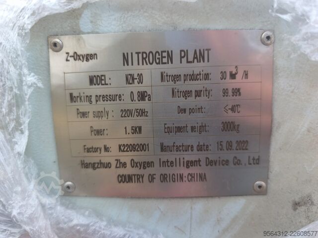 Nitrogen generator Hangzhou Zhe Oxygen Intelligent Device C NZN-30