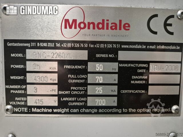 MONDIALE BNC-2260XL MONDIALE BNC-2260XL
