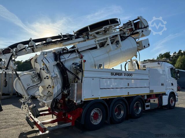 Suction vehicle Scania R480 Combi, Wiedemann Super 2000 (16m3) + Recyc...