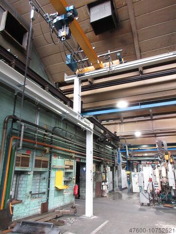 Kranhimmel Kran Hallenkran Kranbahn Demag Portalkran + Kettenzug DC-COM NL 2500Kg Stahlbau 20x5,4m HEB220 HEA240