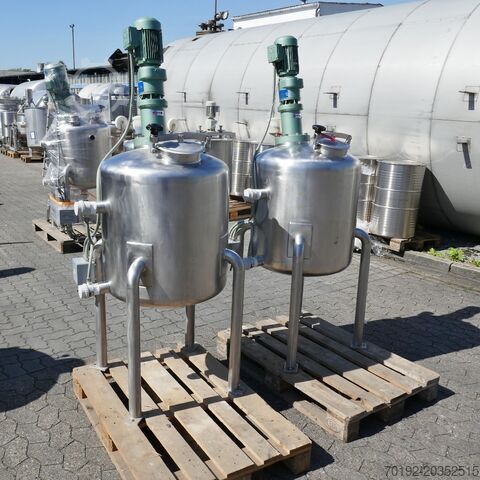 180 Liter Rührwerksbehälter aus V2A mit Propellerrührwerk  9900