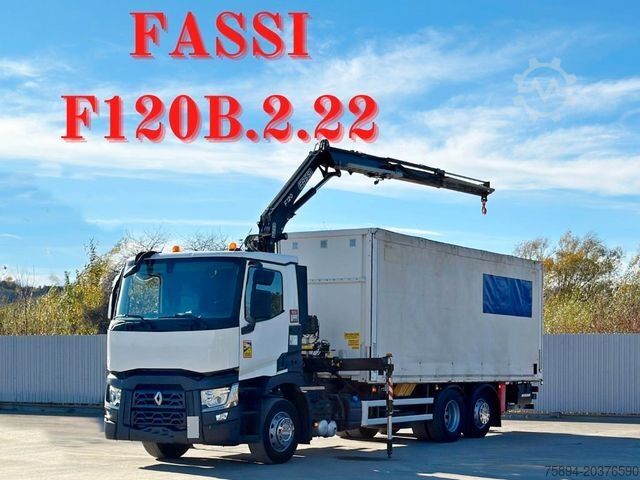 Truck mounted crane RENAULT T380 * FASSI F120B.2.22 + FUNK / 6x2!