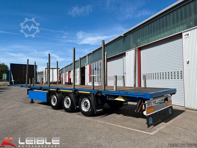 Holztransport Auflieger KRONE SD*Stahl-Matten*Lenkachse*Rungentaschen*Code XL*