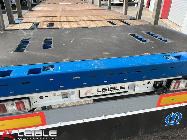 Holztransport Auflieger KRONE SD*Stahl-Matten*Lenkachse*Rungentaschen*Code XL*
