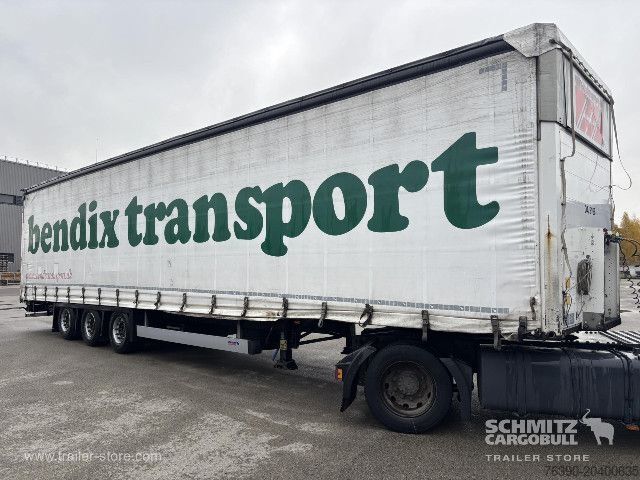 Auflieger mit Pritsche & Plane Schmitz Cargobull Semitrailer Curtainsider Mega