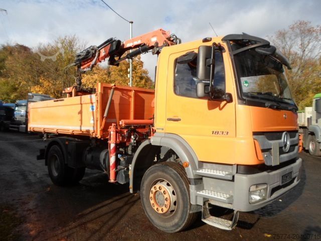 Kipper LKW MERCEDES-BENZ 1833 K/ Kran ATLAS/ 105000 KM