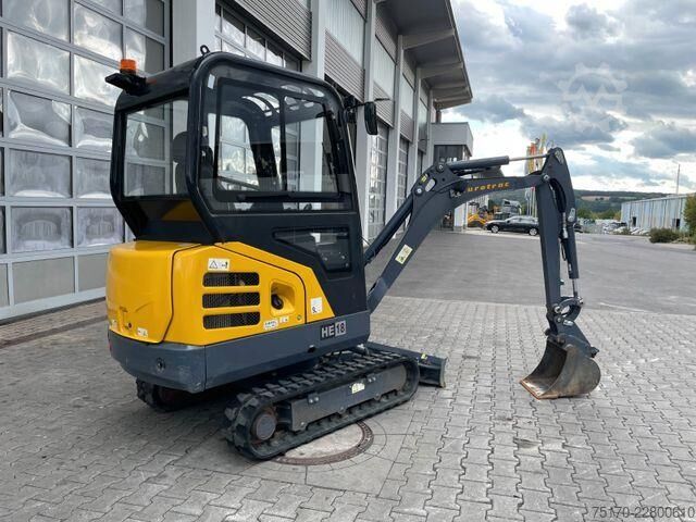 Minibagger Eurotrac HE18CP / 2020 / nur 135h / Löffelpaket