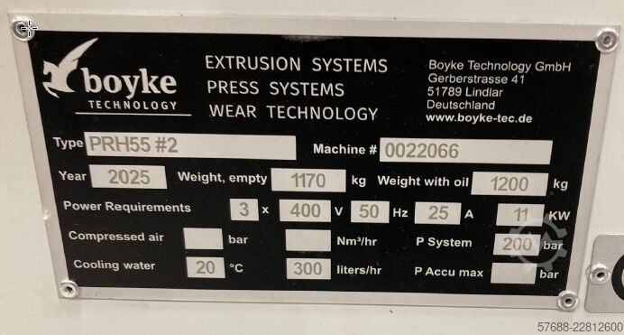 Exdrudersystem–Extrutionsystems Boyke Plastifizierer PRH55
