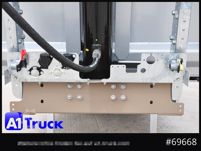 Tipper semitrailer REISCH RHKS, Alu-Kippmulde 50m³, NEU Kombitüren, Alufelgen, Liftachse,