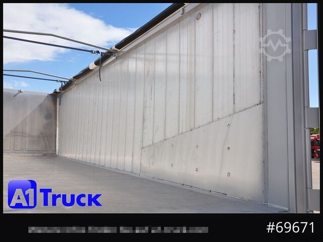 Tipper semitrailer REISCH RHKS, Alu-Kippmulde 52m³, Kombitüren, Alufelgen, Liftachse,