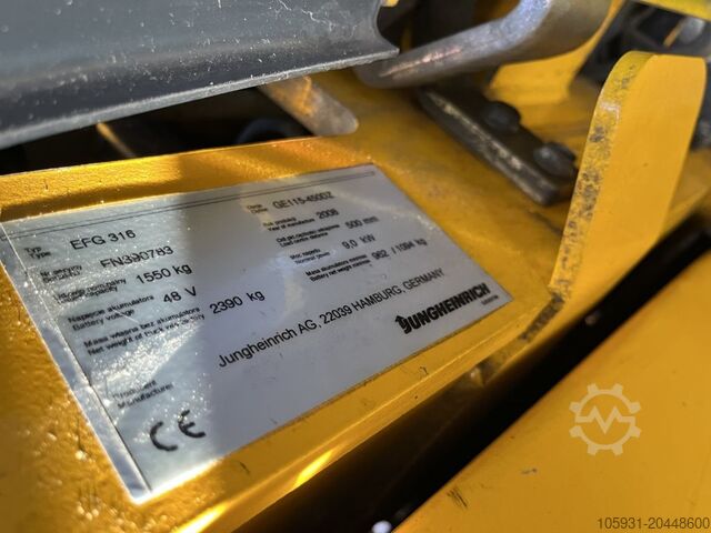 Elektro 4 Rad-Stapler Jungheinrich EFG316