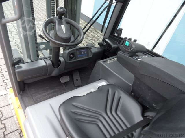 Elektro 3 Rad-Stapler Jungheinrich EFG 220 - 6,50 m Triplex - weiĂe Reifen