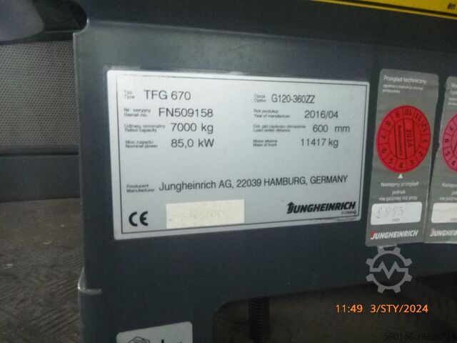 Forklift Jungheinrich TFG 670