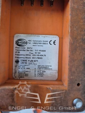 Arbeitsbühne Anhänger Albert Böcker Anhängerkran AHK 27/700 - Seilwinde HY1010