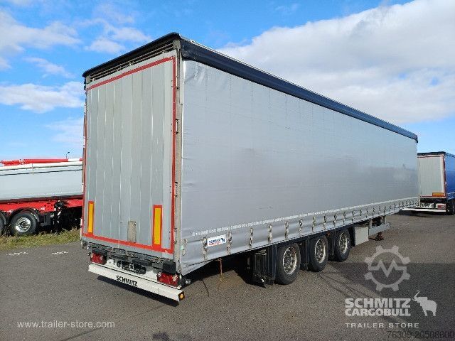 Open semitrailer with tarp Schmitz Cargobull Curtainsider Mega Getränke