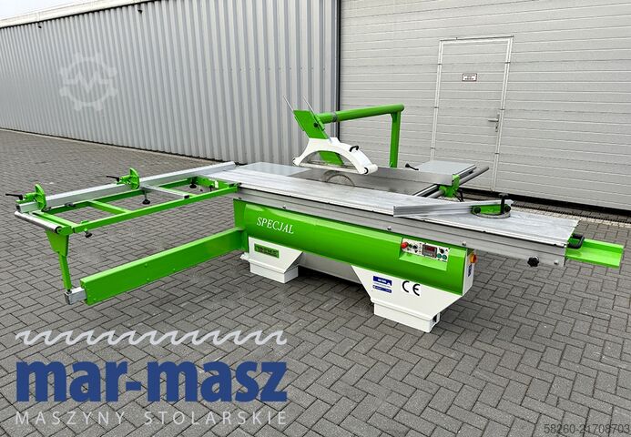 Sliding panel saw with scorer REMA DMMS-40/340