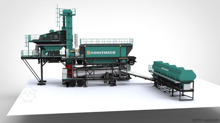 Portable asphalt mixing plant Mobile 160 TPH drum mix asphalt plant Mobile 160 TPH drum mix asphalt plant