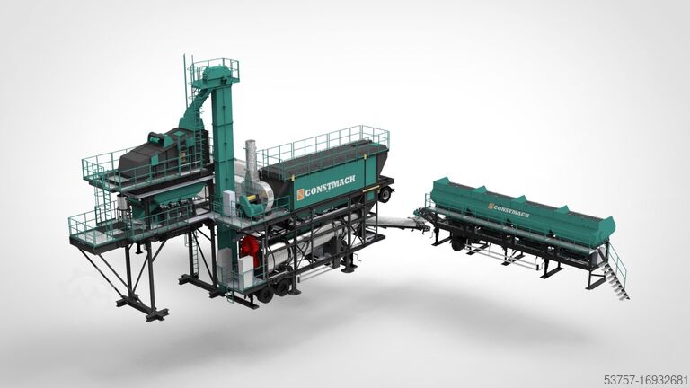Portable asphalt mixing plant Mobile 160 TPH drum mix asphalt plant Mobile 160 TPH drum mix asphalt plant