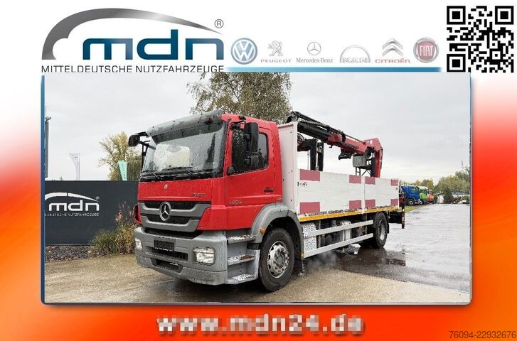 Truck mounted crane MERCEDES-BENZ Axor 1833 4x2Pritsche Kran faltbar  AHK