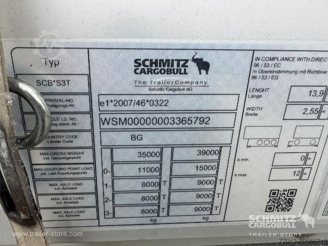 Open semitrailer with tarp Schmitz Cargobull Curtainsider Standard