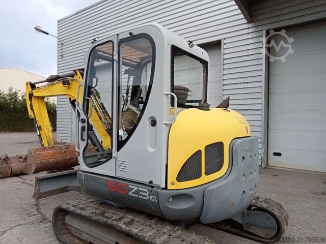 Mini Excavator  < 7t Wacker Neuson 50Z3 with 3 excavator buckets