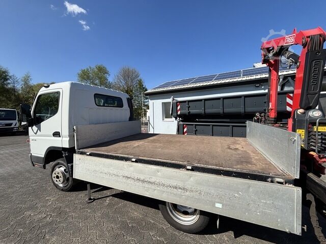 Pick-up van Fuso 3C13 Pritsche 2.85m Heckladekran 3xhydr. 1xmech.