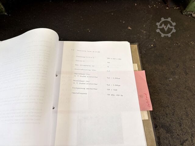 Spark erosion machine WALTER HW 102