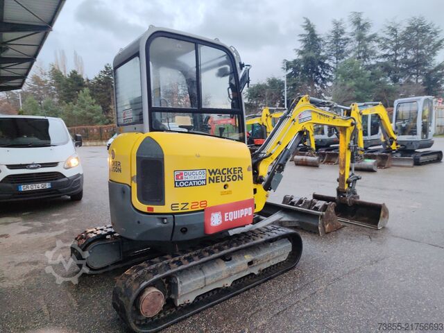 Mini Excavator  < 7t Wacker Neuson EZ28 with 3 excavator buckets