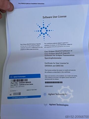 Agilent Cary Eclipse Fluorescence Spectrometer Agilent Eclipse