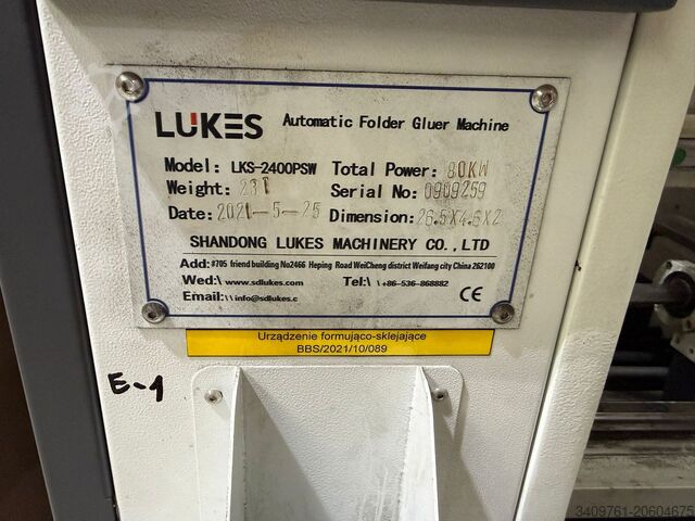 Folder-gluer LUKES SC-2400S