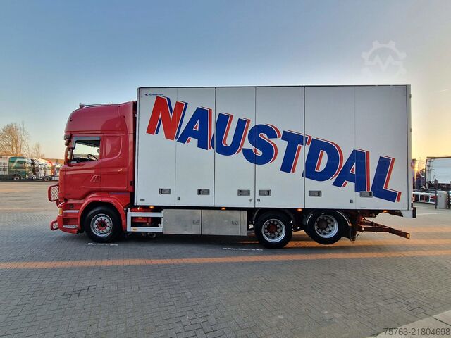 Koffer Scania R580 V8 Topline 6x2 - Box with sidedoors - Reta...